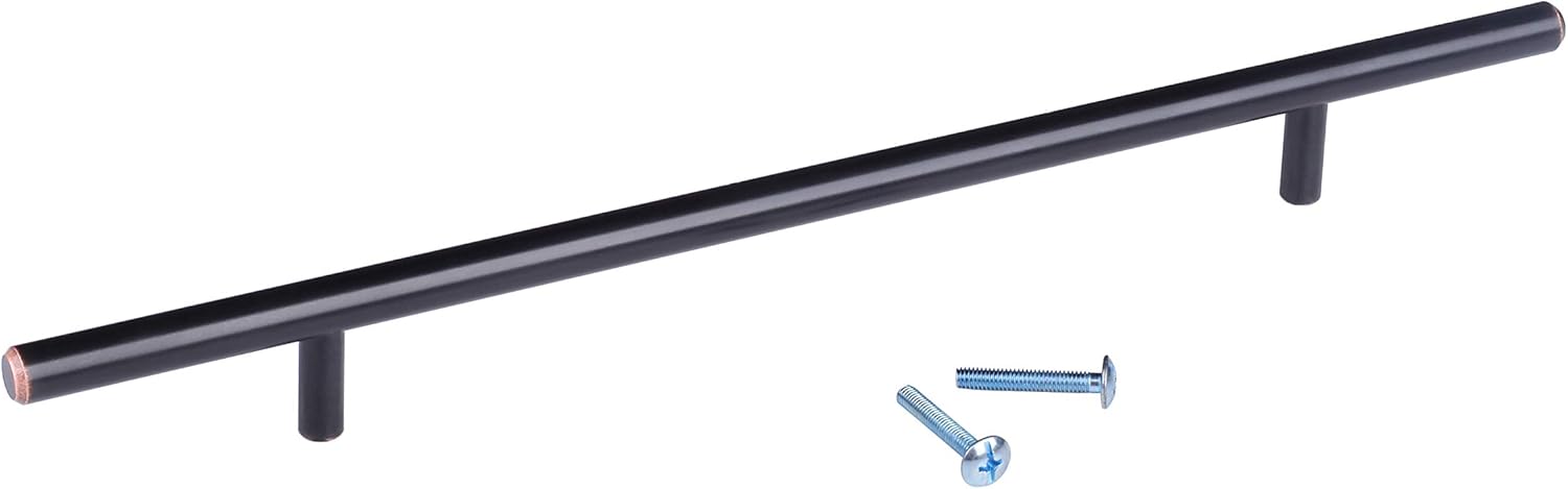 Oil Rubbed Bronze T Bar Kitchen Cabinet Hardware Pulls Handles Knobs 2" - 24"