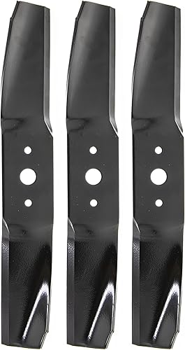 CUB CADET 742P3025 Cuchillas de alta elevación de 16.5 pulgadas, paquete de 3 cubiertas de 48 pulgadas GT2186-48 GT2521-48 Z48L cortacéspedes