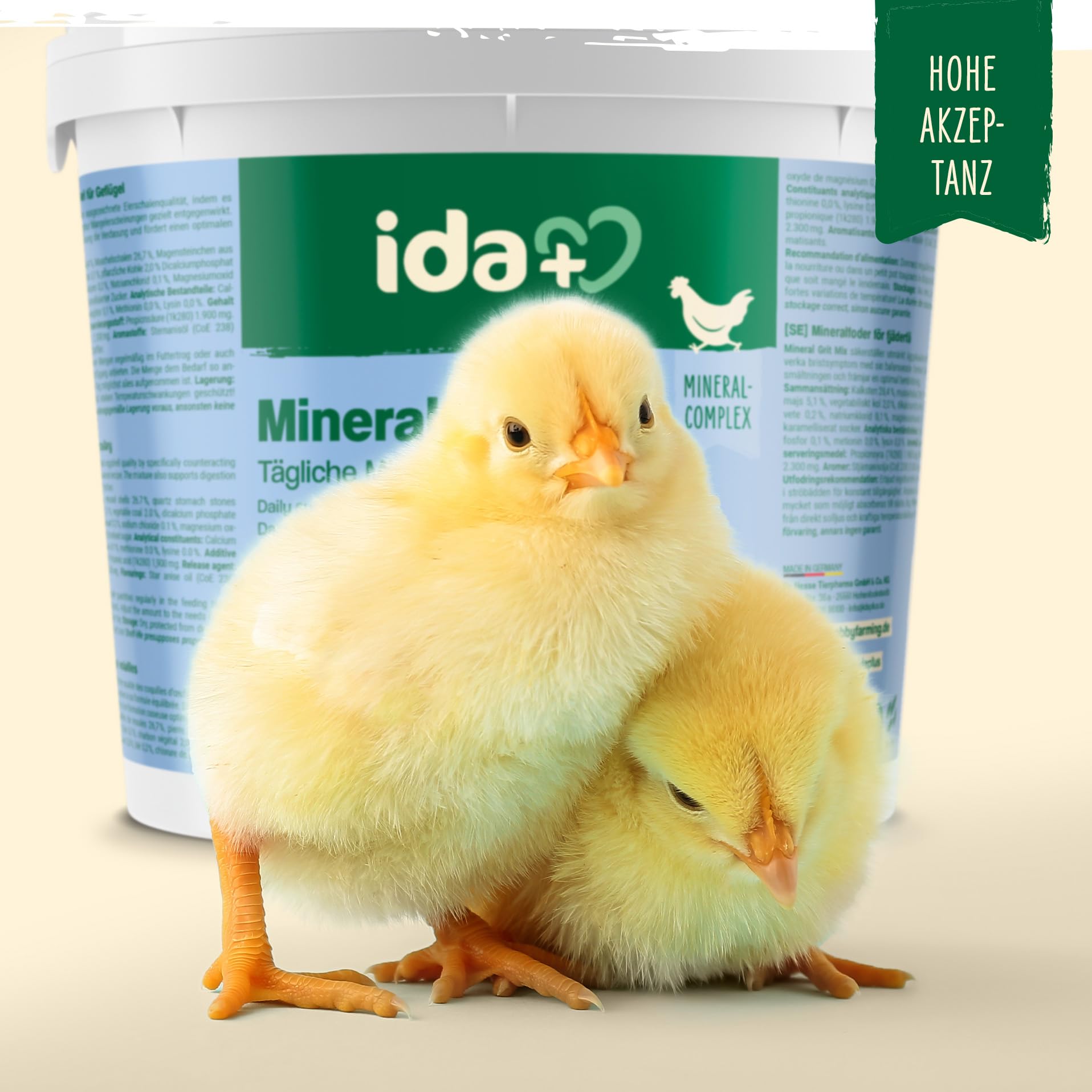 Ida Plus – Mineral Grit Mix 5 Kg – einzigartige Futterkalk Mineralstoffmischung mit Anis – wertvollen Mineralien für bessere Eierschalenqualität – enthält Muschelkalk & Calcium – für Hühner & Küken