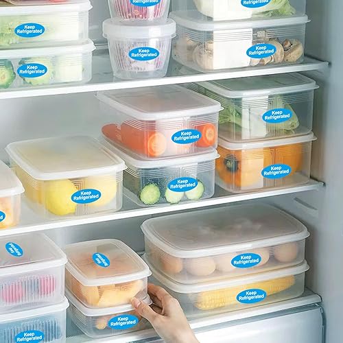 Miniatura 4 de Pegatinas con texto en inglés "Keep Refrigerated Sticks", embalaje de alimentos fríos, etiquetas de advertencia y clínicas de salud, material de PVC