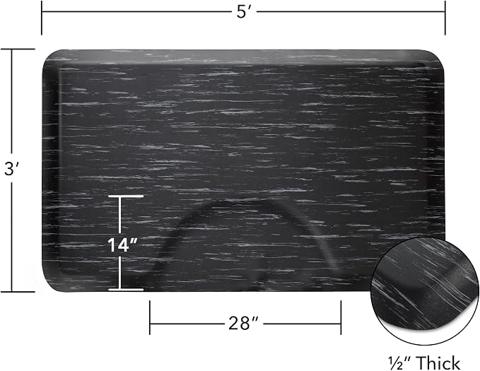 Tapete antifatiga para salón 3x5 ft, grosor 1/2 pulg miniatura 3