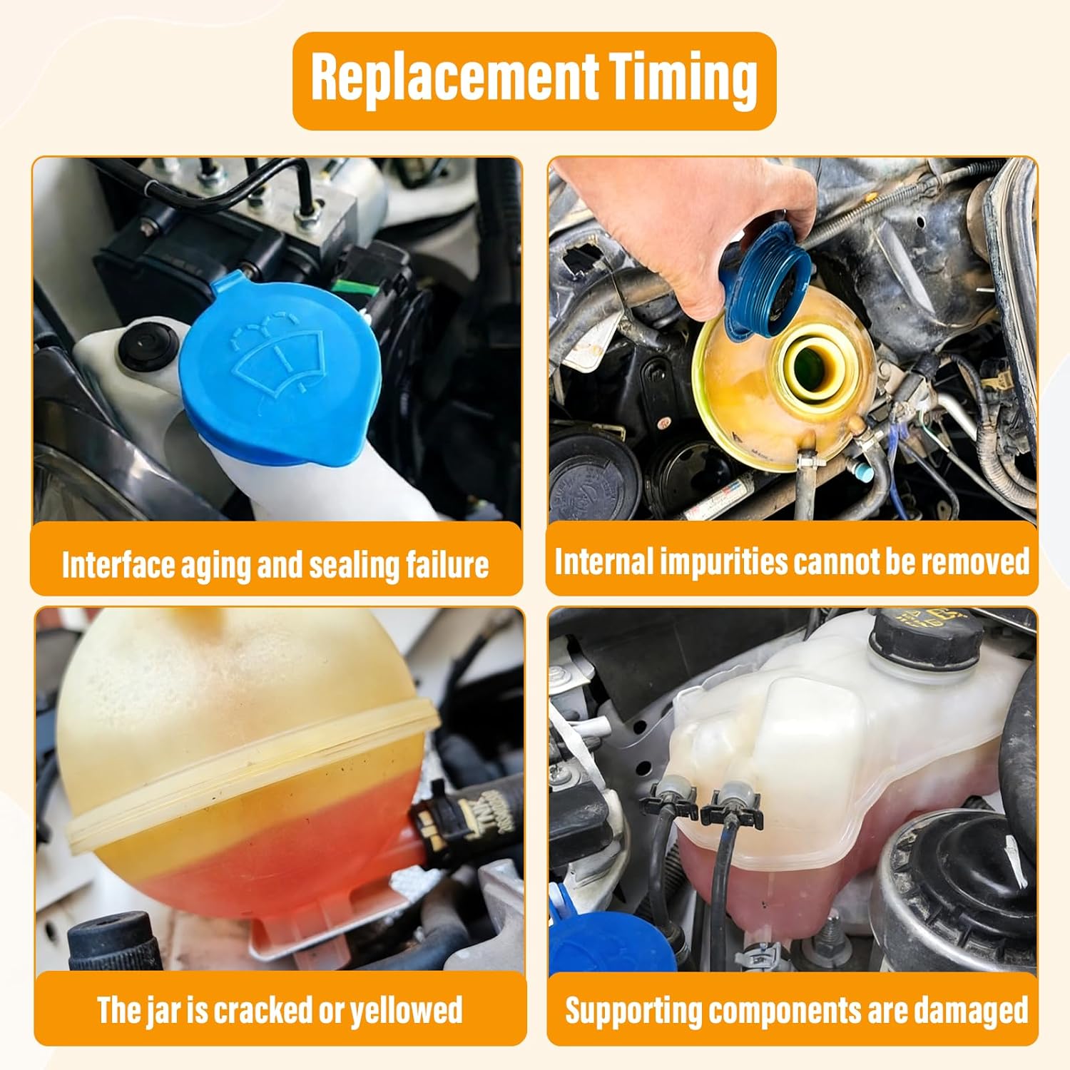 28910-6FP0A Windshield Washer Fluid Reservoir Tank Bottle Compatible With Nissan Rogue 2017-2020 Washer Reservoir Tank with Water Pipe and Motors 28910-6FL0A NI1288184 289106FL0A-PFM