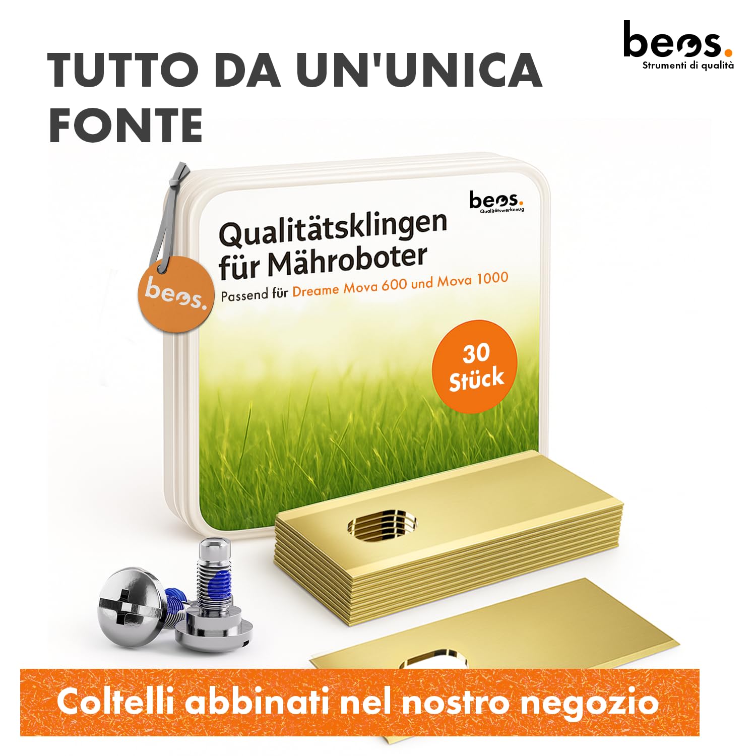 BEOS Premium Robot Tosaerba Tuning - Disco portacoltelli per 6 Lame - per Dreame Mova, ViAX e LiDAX - Disco portacoltelli Rinforzato in Fibra di Vetro - Ø 170 mm