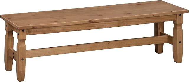 Mercers Furniture Corona Bench - Pine, 5 ft