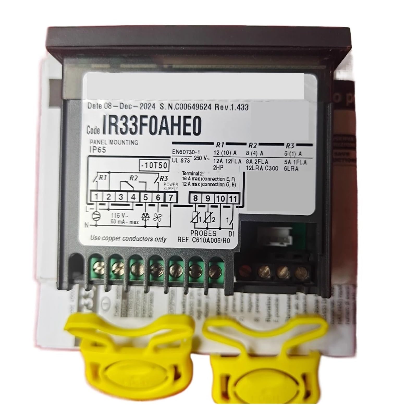 Contrôleur de température IR33F0AHE0 avec sonde(Without sensors)