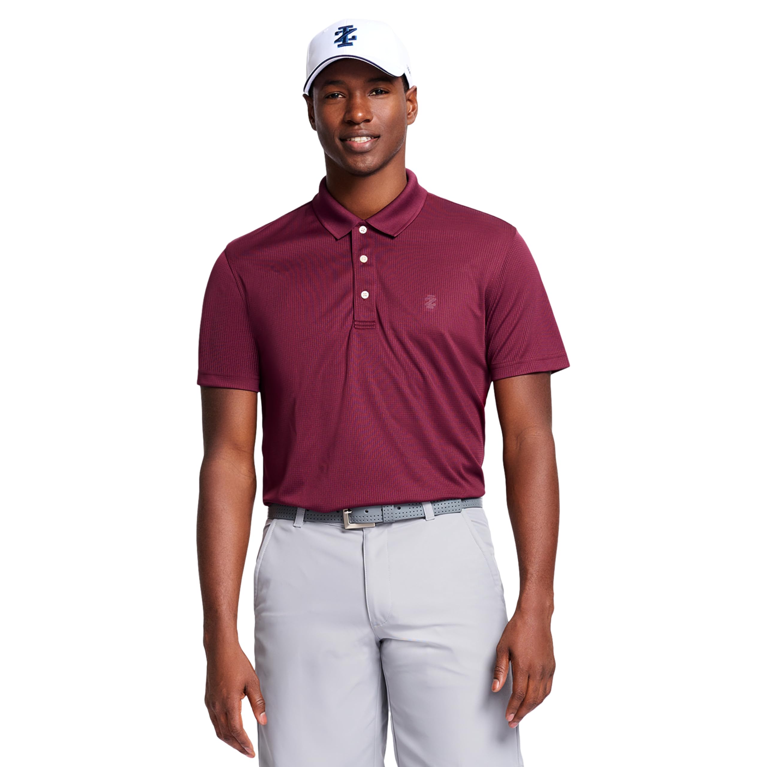 IZOD Men's Performance Golf Grid Polo