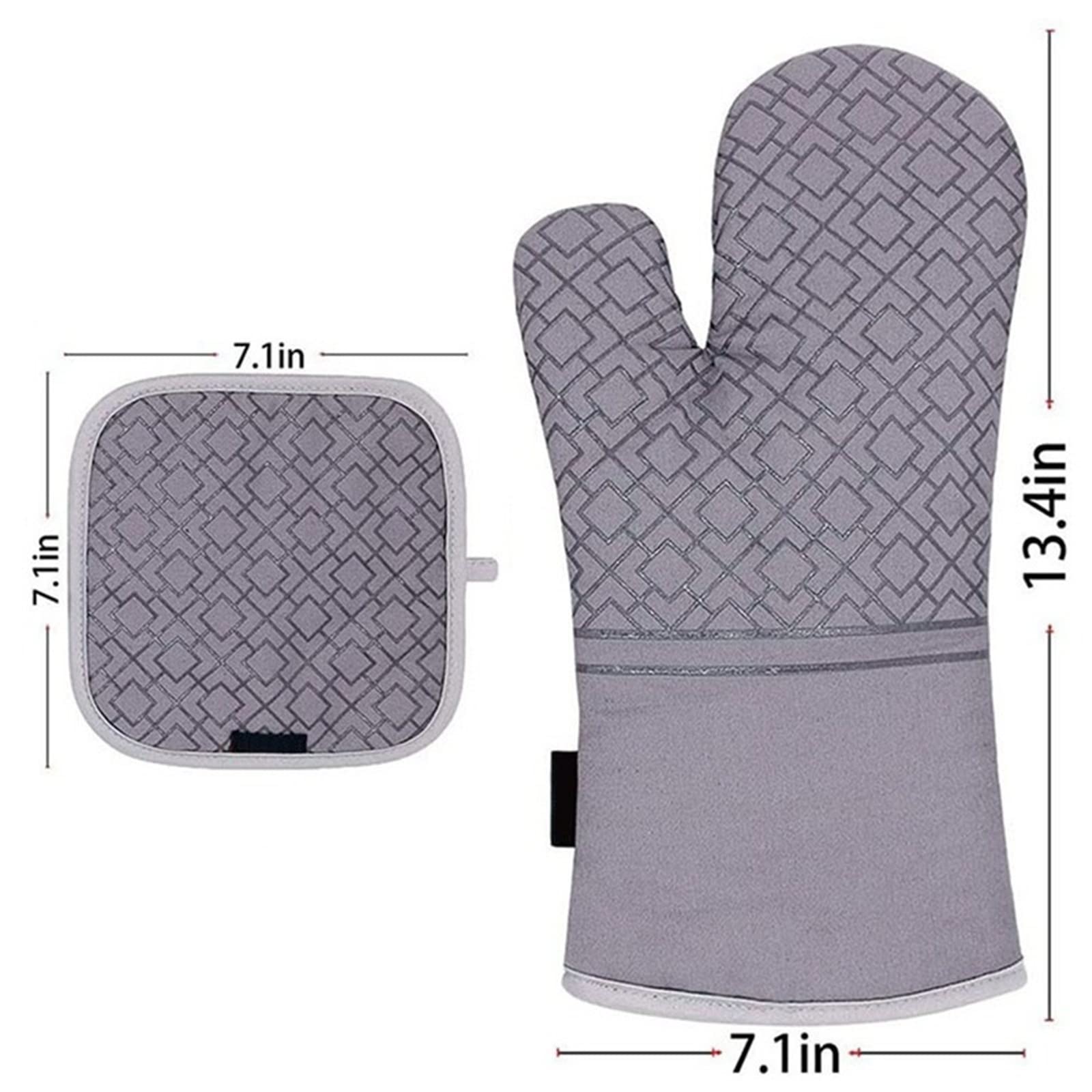 Gants de Cuisine, Gants for Micro-Ondes, maniques de Cuisson, ustensiles de Cuisine, pièces détachées for ustensiles de Cuisine, Gants résistants à la Chaleur élevée(Red)