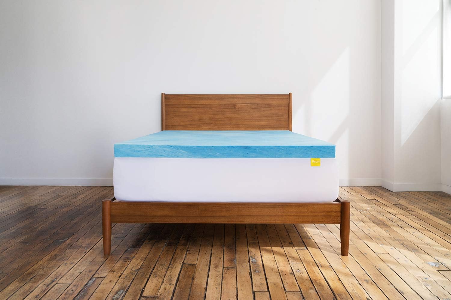 Revel 3-Inch Cool Swirl Gel Memory Foam Mattress Topper (Twin XL), Made in the USA with a 1-Year Warranty, Amazon Exclusive