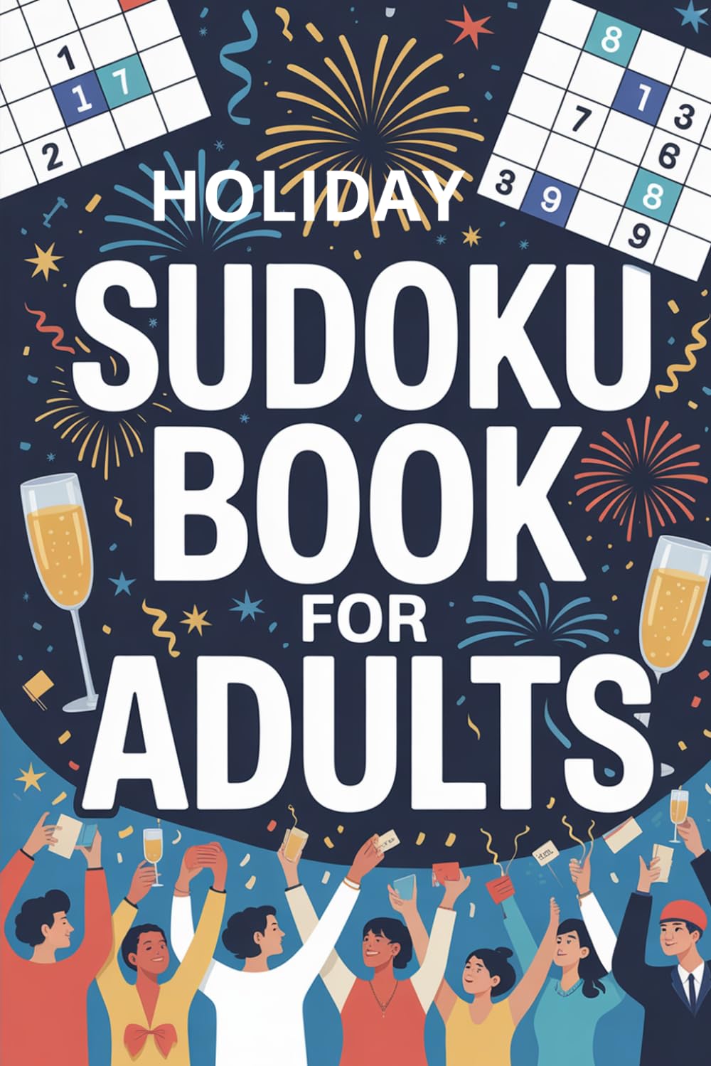 Holiday Sudoku Book for Adults: 200 Festive Puzzles Across 100 Pages – Very Easy to Expert Brain Games for Relaxation and Focus