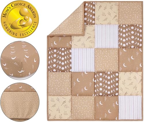 Miniatura 2 de The Peanutshell Juego de ropa de cuna de 3 piezas para niños y niñas - Decoración de cama de guardería para recién nacidos, bebés y niños pequeños