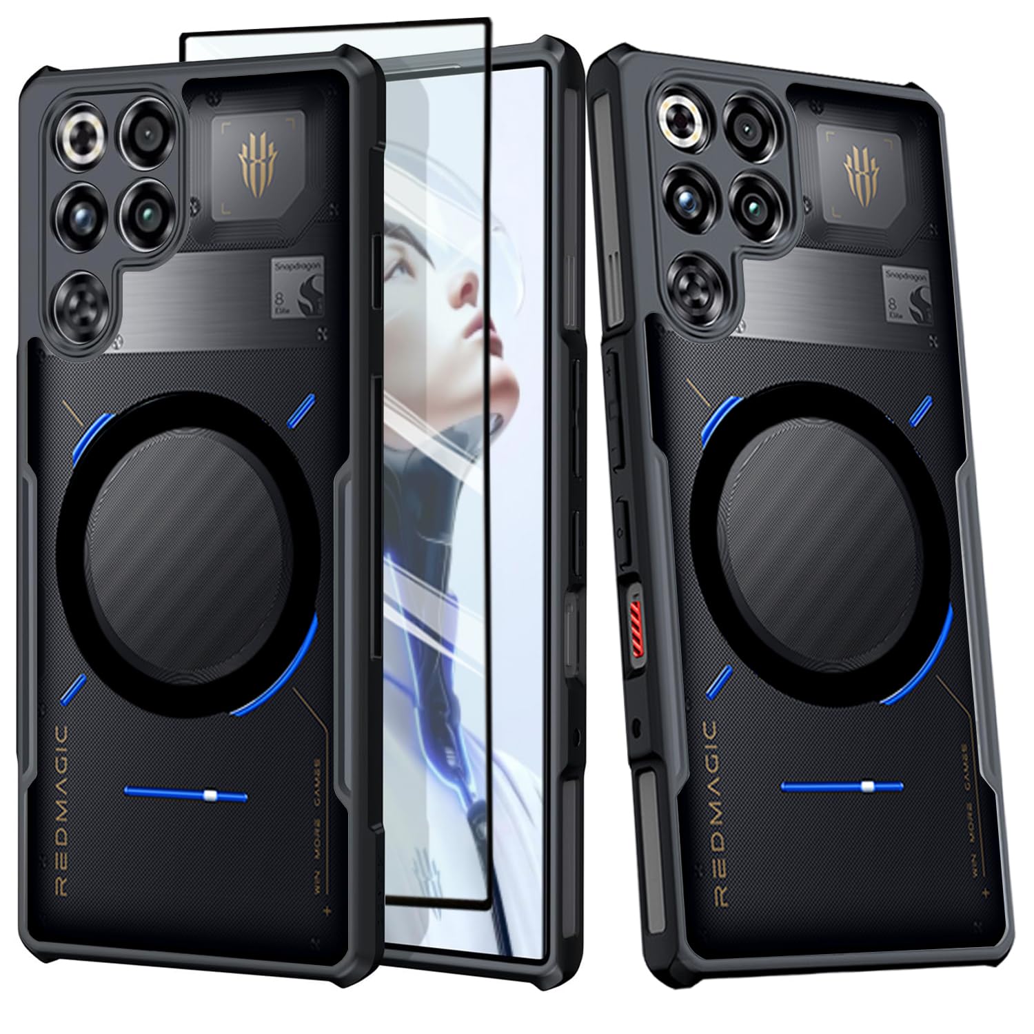 REDMAGIC 11S Pro 本体ケース➕フィルム付き Amazon.co.jp: Guizzcg Red Magic 11S Pro/11S Pro+/11 Pro/11 Pro+ 用