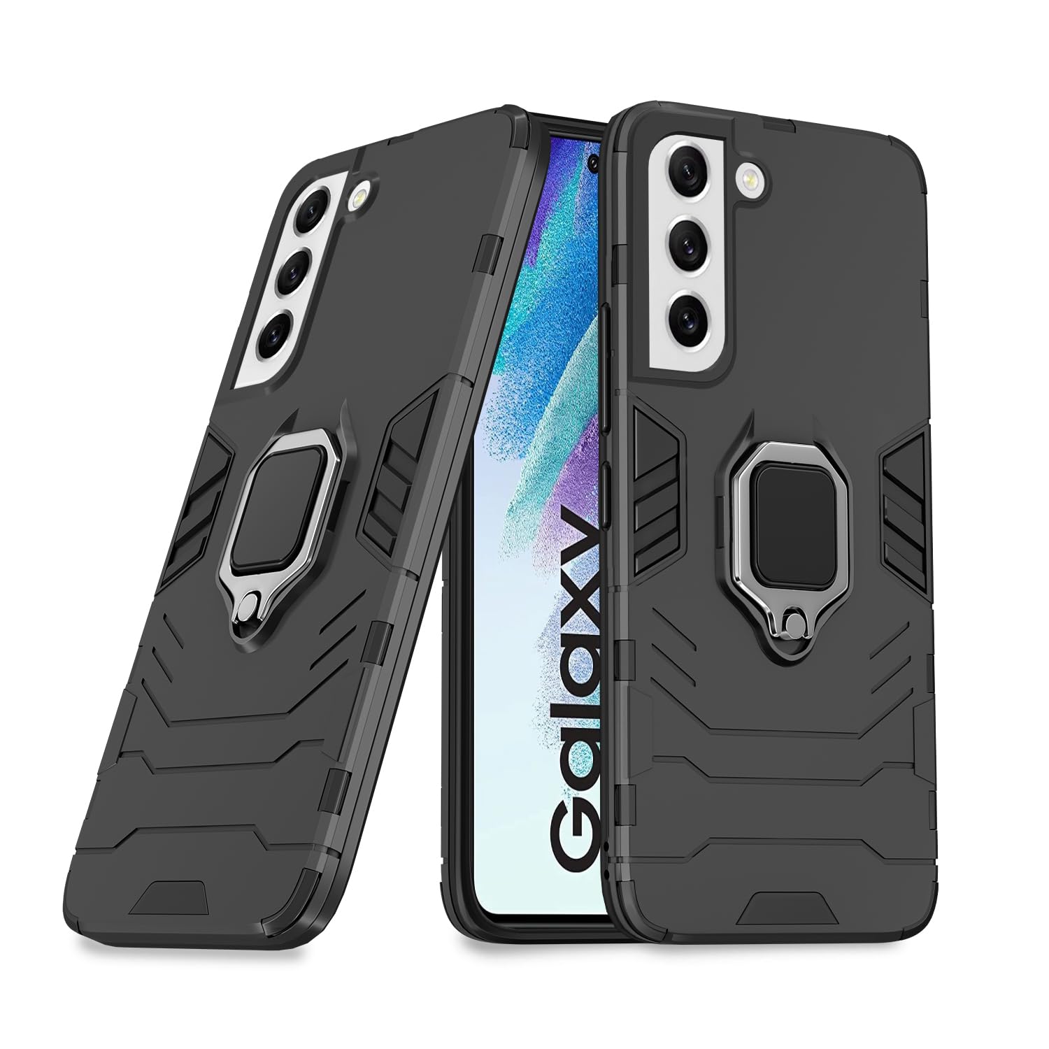 Pikkme Samsung Galaxy S21 Fe 5G Back Cover | D5 Tough Armor Bumper | 360 Protection Case | Ring Holder Stand Case for Samsung Galaxy S21 Fe 5G (Black) (B0CBBJCRGF) Amazon Price History, Amazon Price Tracker