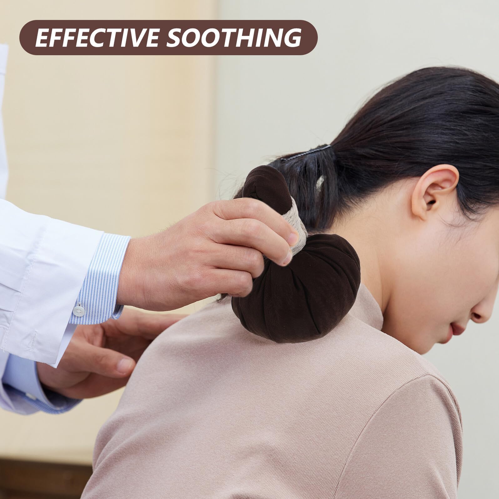 2 Thai Kräutermassagebälle Extra Wärmekompressen mit Natürlichen Heilkräutern Aromatherapie Muskelentspannung Spa Wellness für Rücken und Körperpflege
