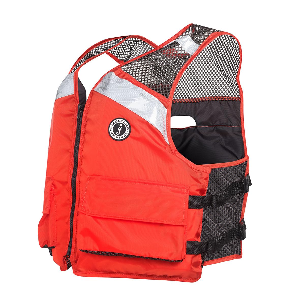 Mustang Survival Life Jacket, L/XL, Orange, Life Jackets & Vests