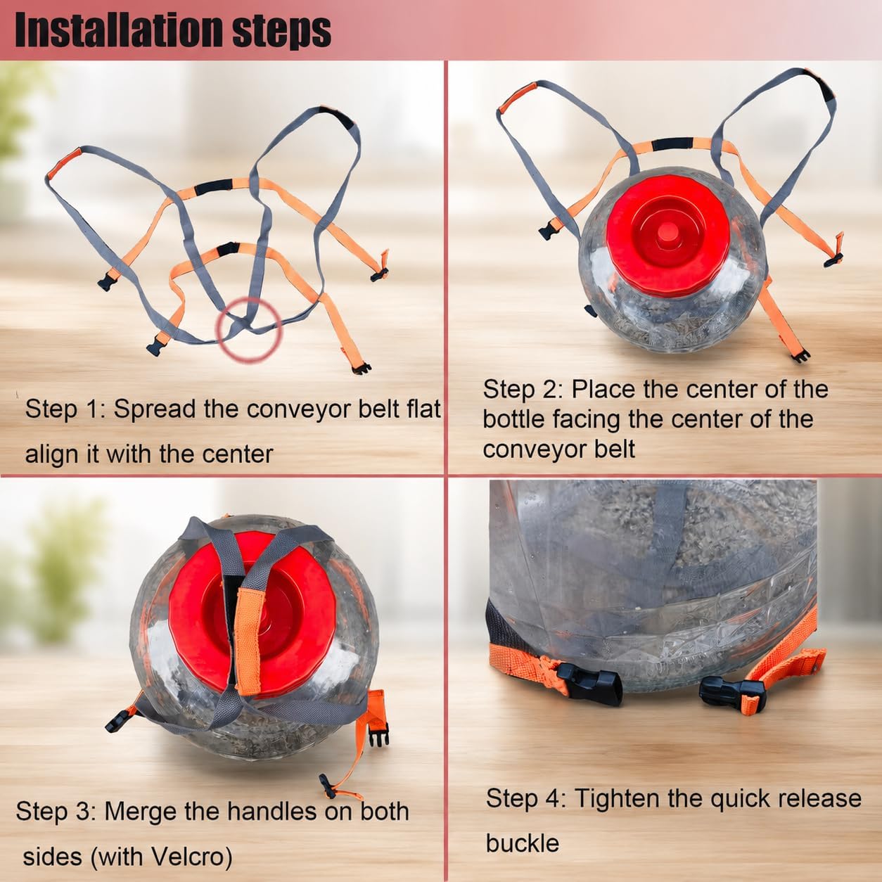 6 Gallon Glass Carboy Easy-Carry Strap, Adjustable Carboy Carrier for 5-7 Gallon Glass Carboys, Auto-Fit Lifting Strap, Single or Two Person Handle for Home Brewing, No Carboy