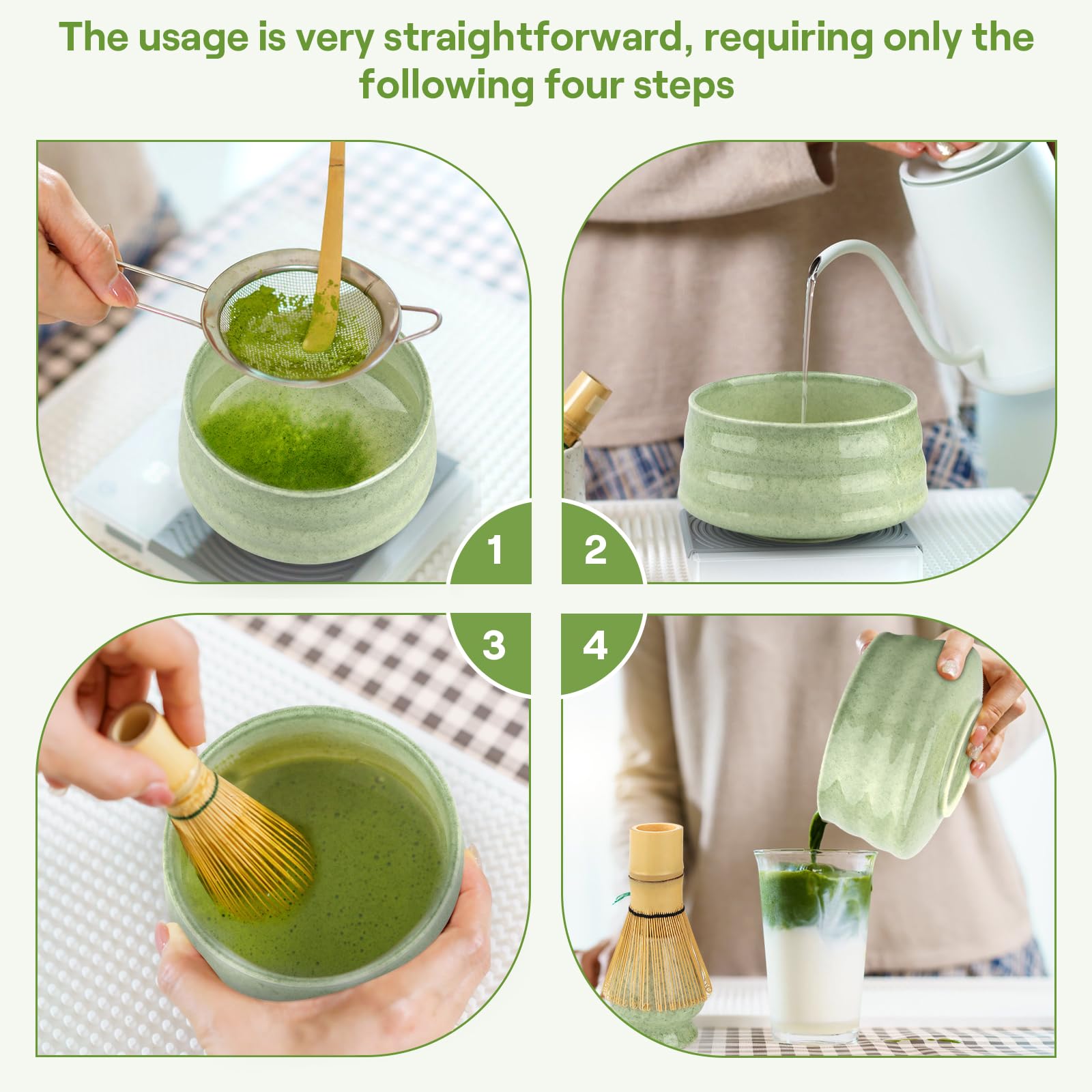 Matcha Kit 5 Piezas Bambú para Amantes del Matcha y Ceremonias del Té
