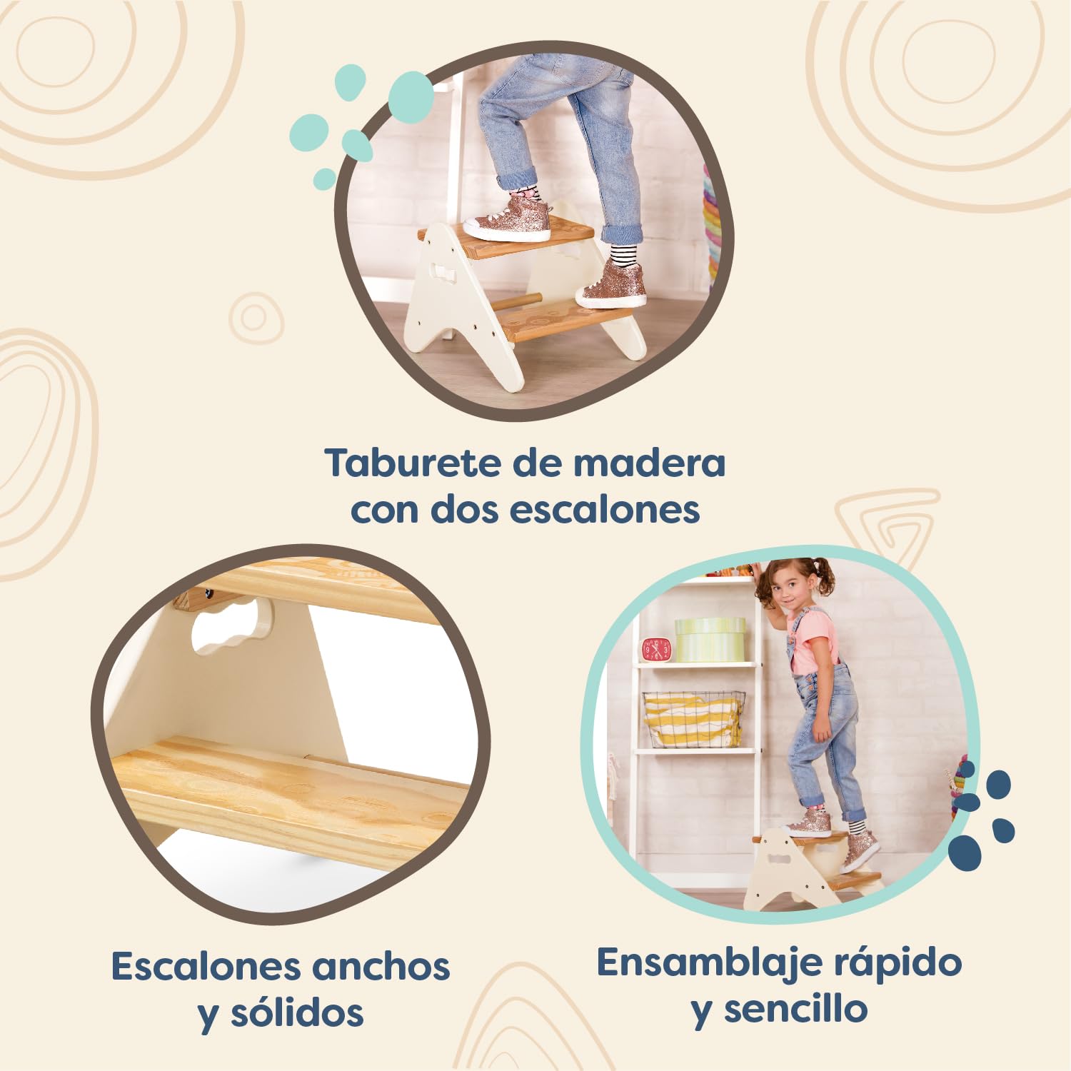 Bieco Kinder Tritthocker 2 Stufen - Lernturm Für Bad Und Küche