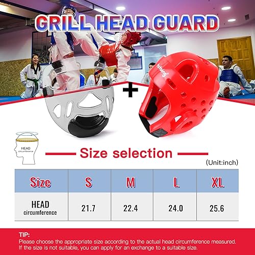 Miniatura 8 de TuToing Casco de karate para niños y adultos, artes marciales MMA, protector facial extraíble, equipo de cabeza suave para entrenamiento de Muay