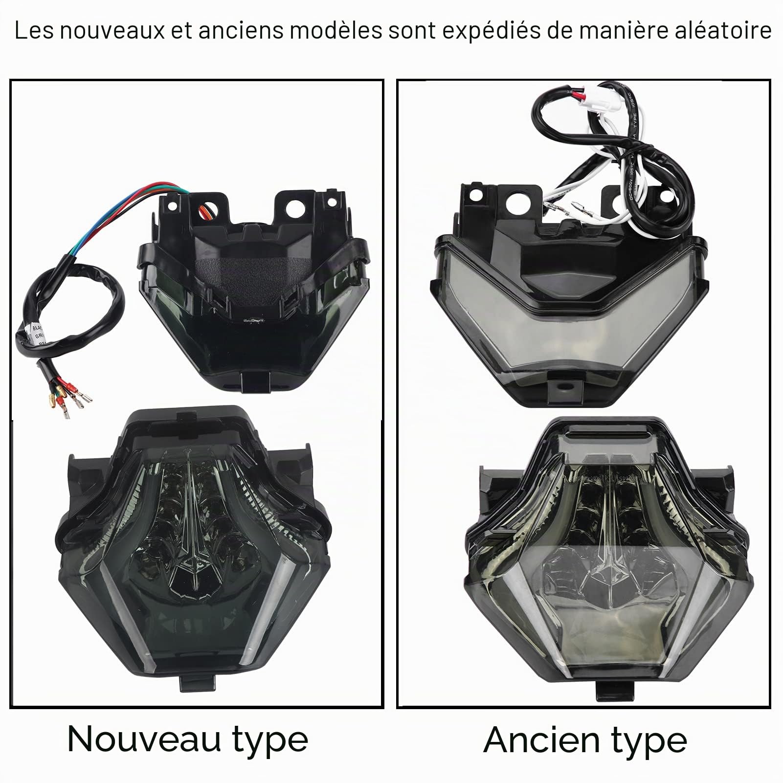 KIMISS LED moto Clignotant Feu arrière pour MT-07 FZ-07 YZF-R3 YZF-R25(Rouge)