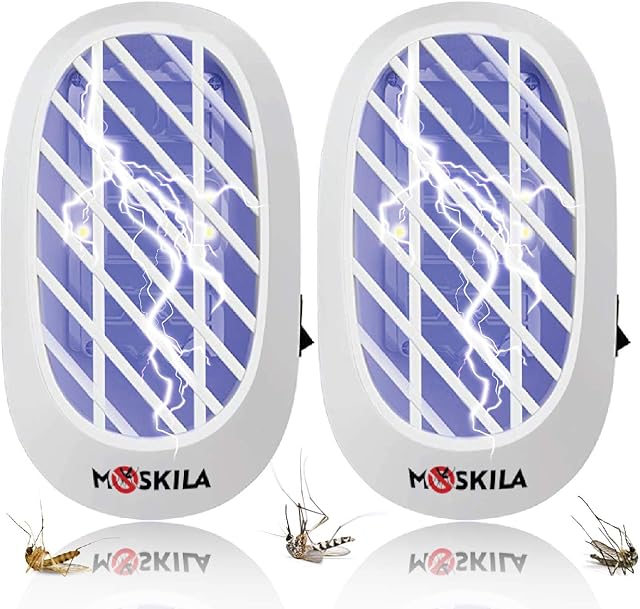 2 Packs Bug Zapper Indoor - Fly Zapper Electric - Fly Catcher Indoor - Bug Killer - Fly Killers for The Home Indoor - Fly Repellent Indoor - Fly Traps Indoor for Home Use - Fruit Fly Traps Indoor