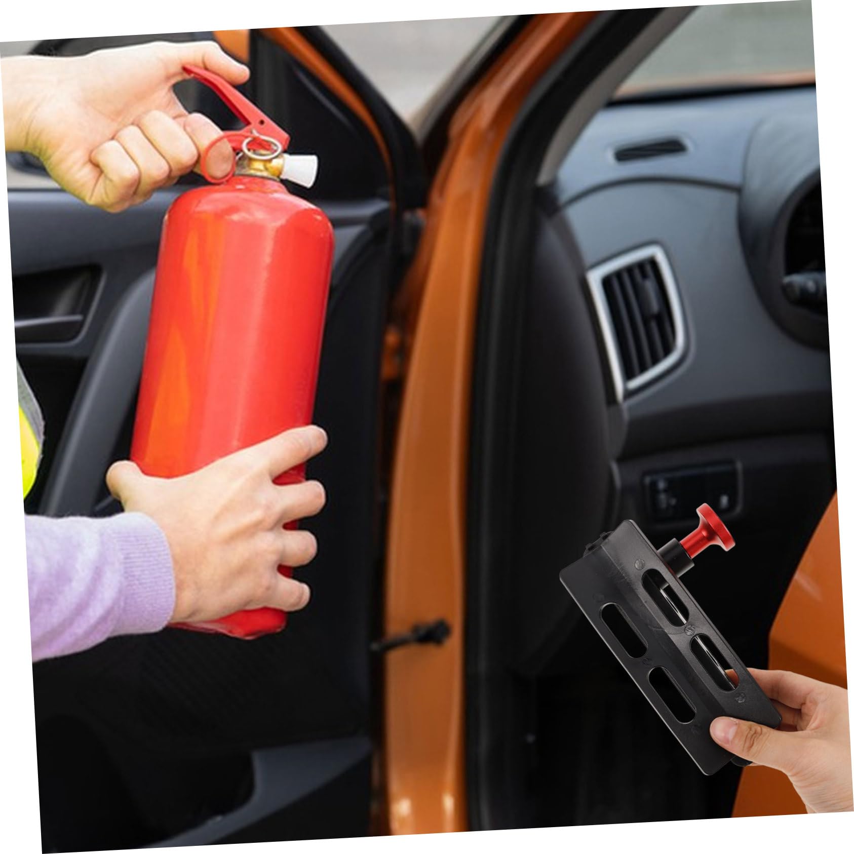 MAGICLULU Regolabilper Estintore da Auto Facile per Veicoli con Chiave Inclusa Design Ergonomico e Compatto