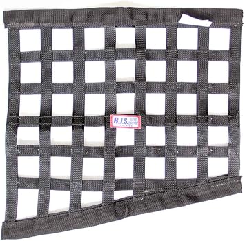 RJS Racing Equipment 10000101 Angled Window Net، Black   