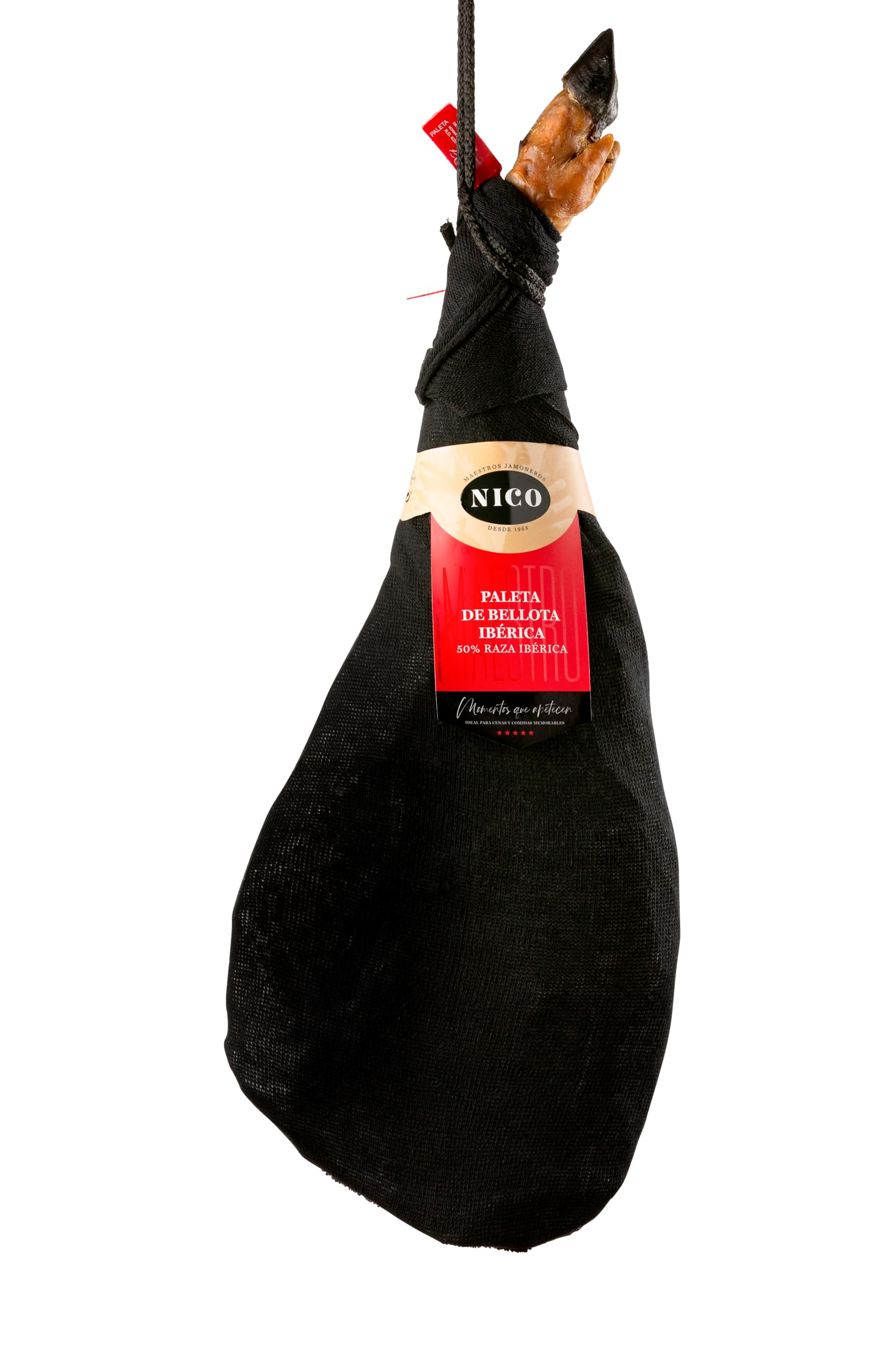 Nico Jamones - PALETA DE BELLOTA IBÉRICO 50% IBÉRICA Curación mínima 36 meses - Cerdos raza 100% ibérica