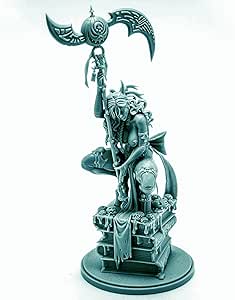 Figurine Fantasy 60mm épéiste Et Squelette - Kit Résine à Assembler Et Peindre