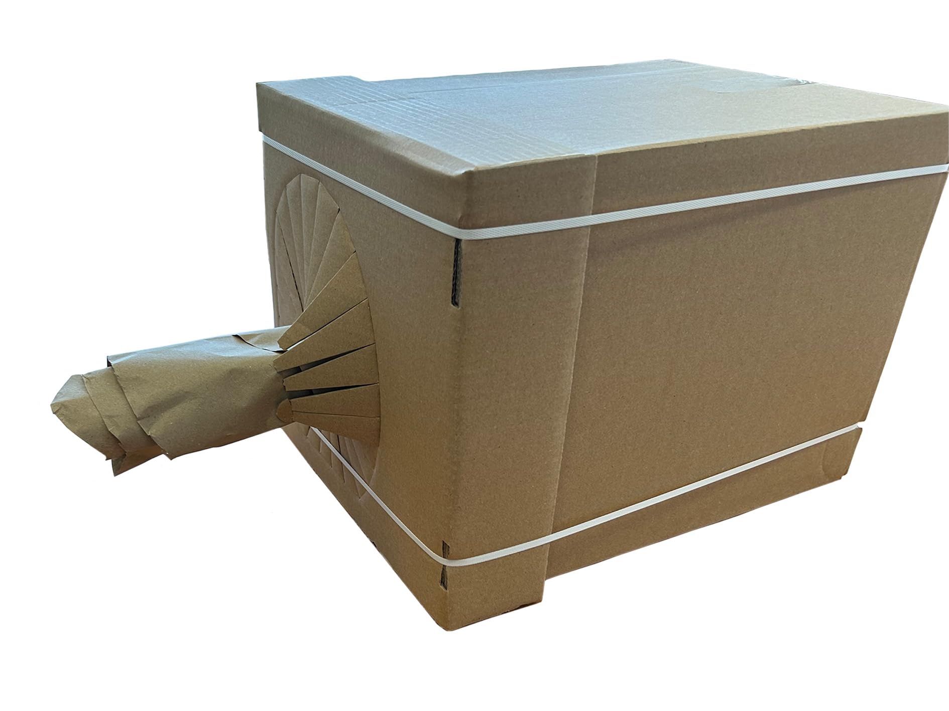 Papel de relleno, cartón dispensador de 450 m, 100 % reciclable, papel acolchado respetuoso con el medio ambiente, papel de relleno