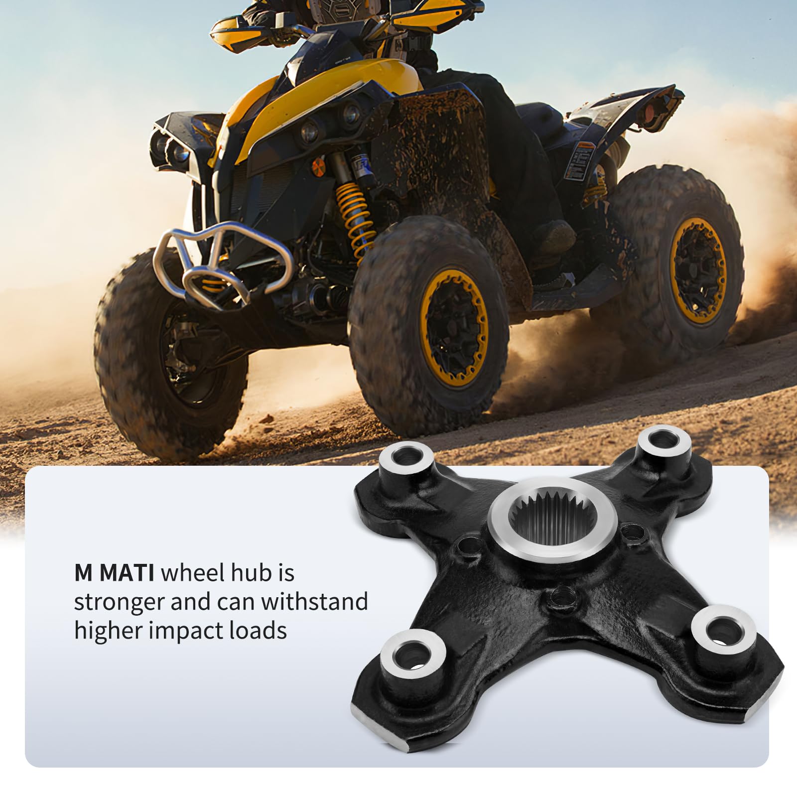M MATI Front/Rear Wheel Hub for Can Am Outlander Renegade