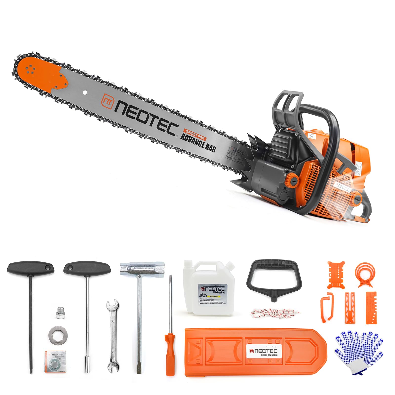 Amazon.com : NEO-TEC NS892 92cc Gas Chainsaw Fit for 25/30/36 inch