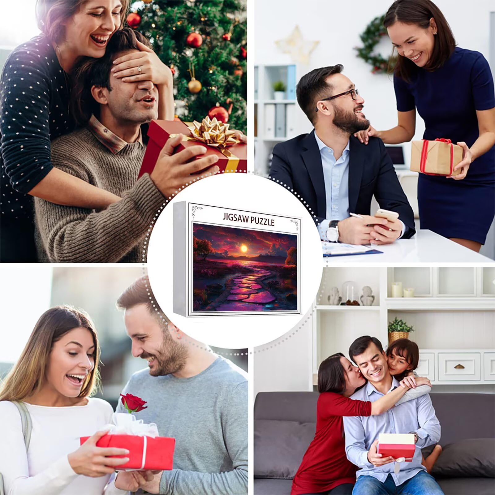 Puzzle 5000 elementów Księżyc Jezioro dla dorosłych 156 x 105 cm Unikalne Rzemiosło Klasyczne 3D Drewniana układanka do rodzinnych gier aktywności, układanka do samodzielnego wykonania nawet do