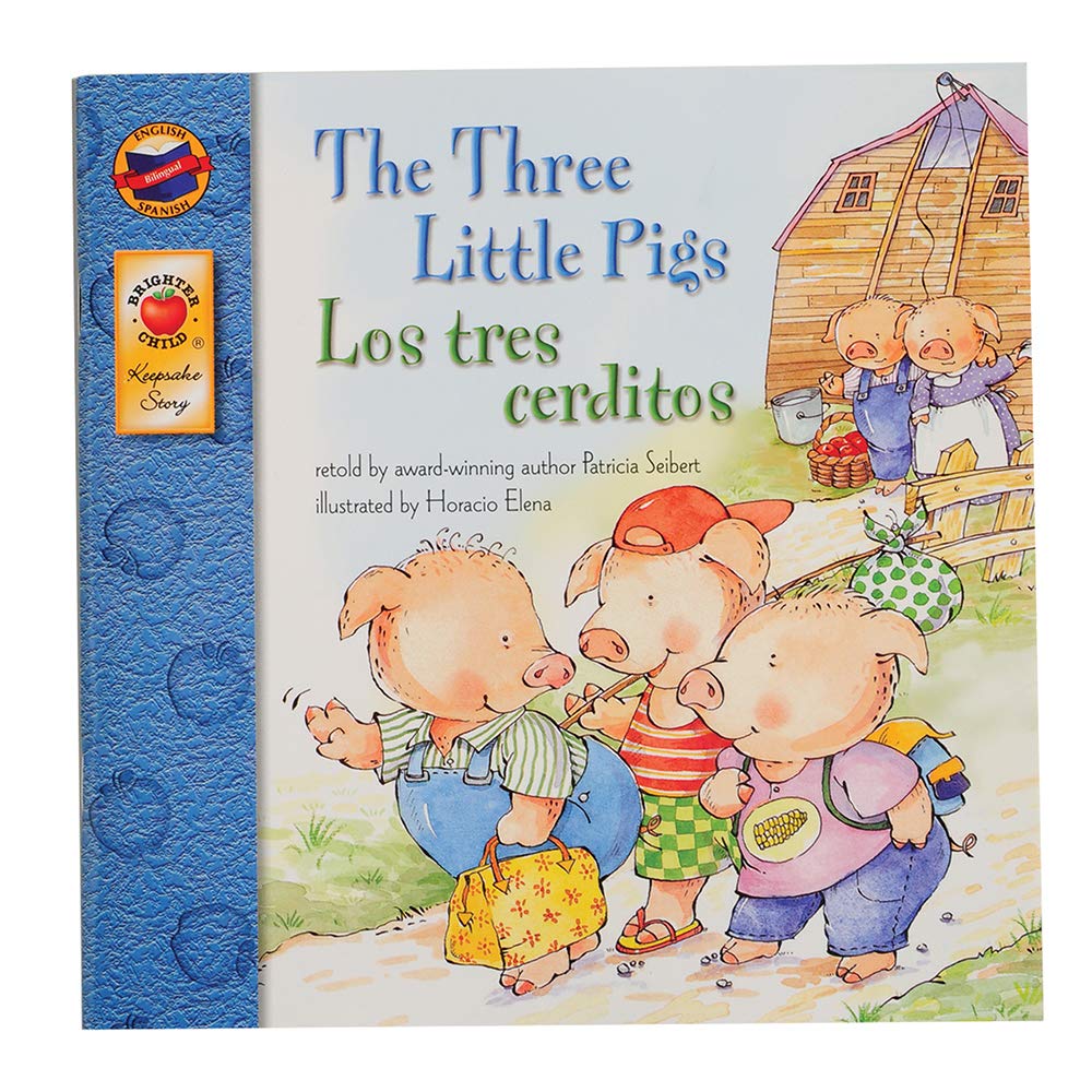 Constructive Playthings Classic Children’s Story Book Set, Bilingual Childrens Books for Babies in English and Spanish, Softcover, Hands on Learning, Early Childhood Classroom Supplies, All Ages