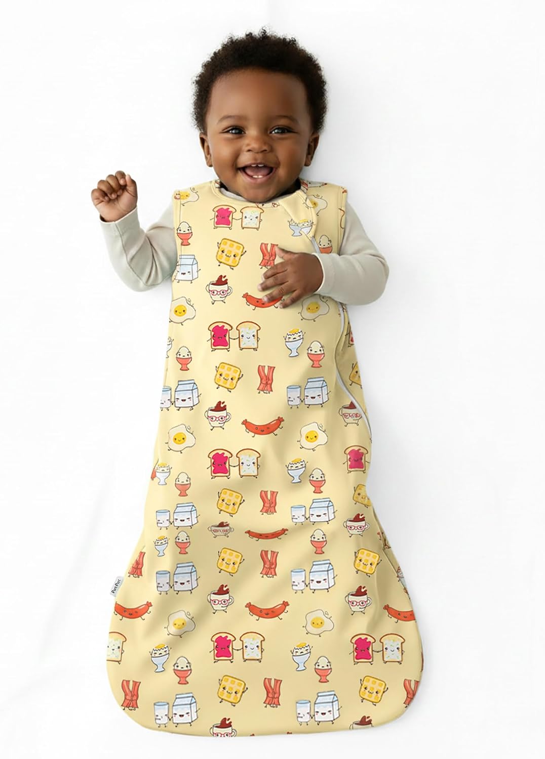PATPAT Bamboo Viscose Baby Wearable Blanket (Sleep Sack Style), 0.5 TOG/1.0 TOG, Breathable & Soft, 2-Way Zipper, 0-24 Months