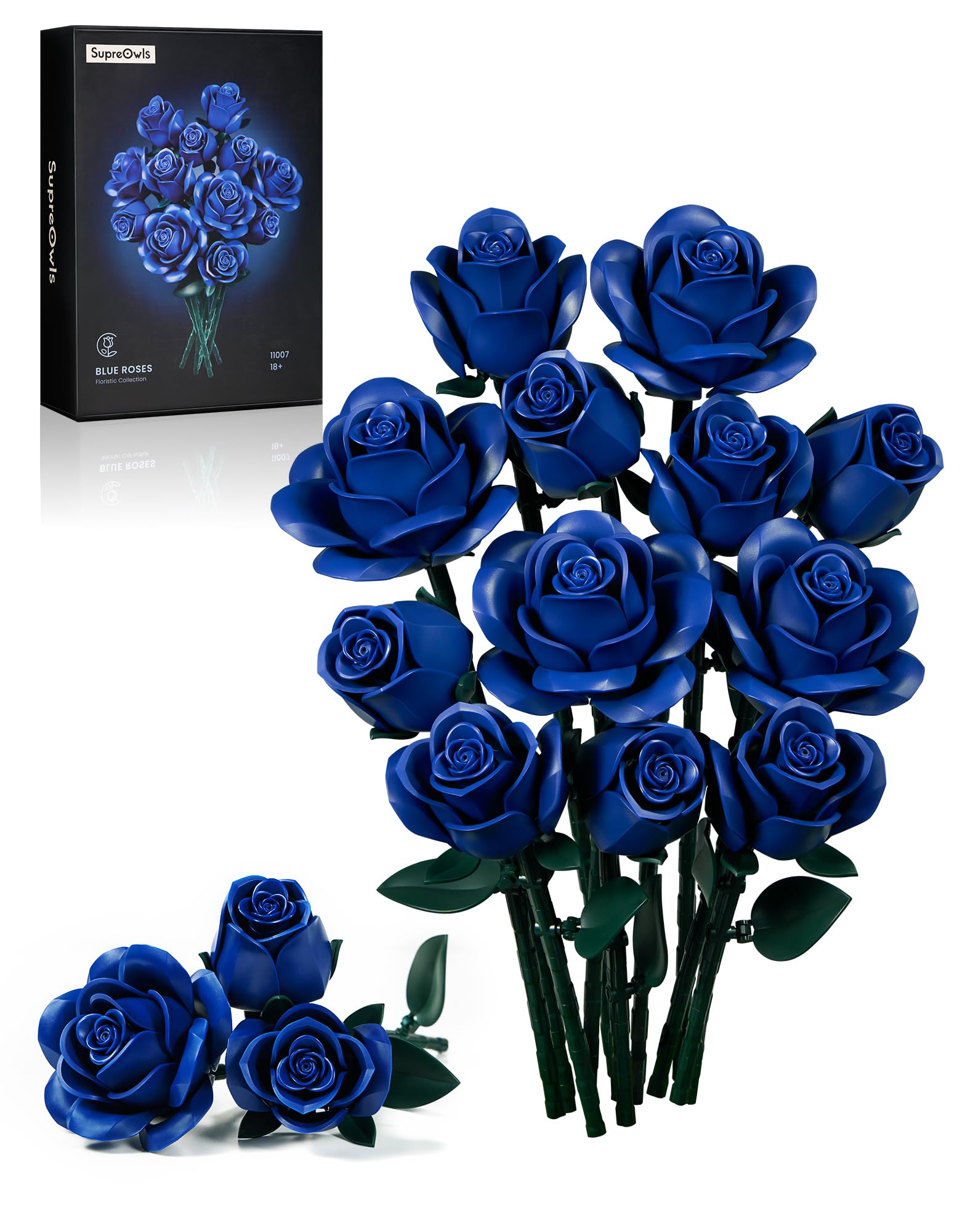 ブルーブルー Blue Blue 16個セット　バラ売りご相談ください。 Amazon.co.jp: iATOM ブルーローズブーケ 組み立てセット 12個