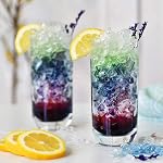 Krosno Long Tall Water Juice Mojito Drinking Glasses | Set of 6 Highball Glasses | 12.1 oz | Glamour Collection | Half Pint Cocktail Glasses Tumblers | Perfect for Home and Parties | Dishwasher Safe
