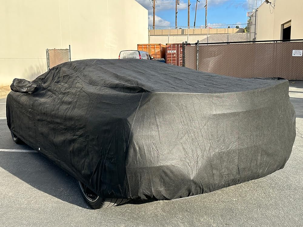 CarsCover Custom Fits for Chevy Corvette C8 Stingray Z06 E-Ray Car Cover Heavy Duty All Weatherproof Ultrashield Covers (Black)