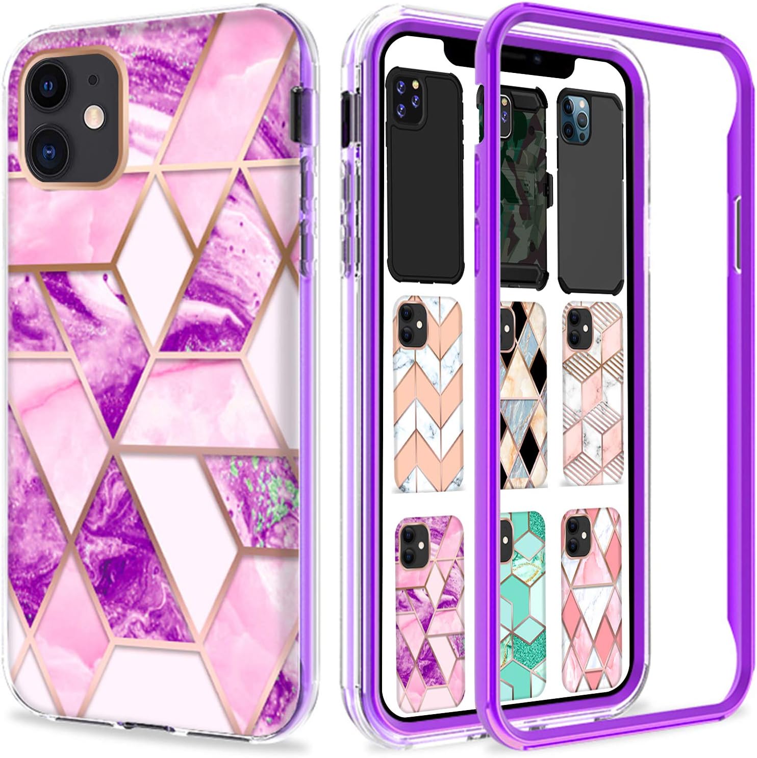 DuraSafe Cases for iPhone 11 PRO 5.8" 2019 A2160 A2217 A2215 Military Printed Rugged Heavy Duty Case with Kickstand - Military Green(Without Holster)