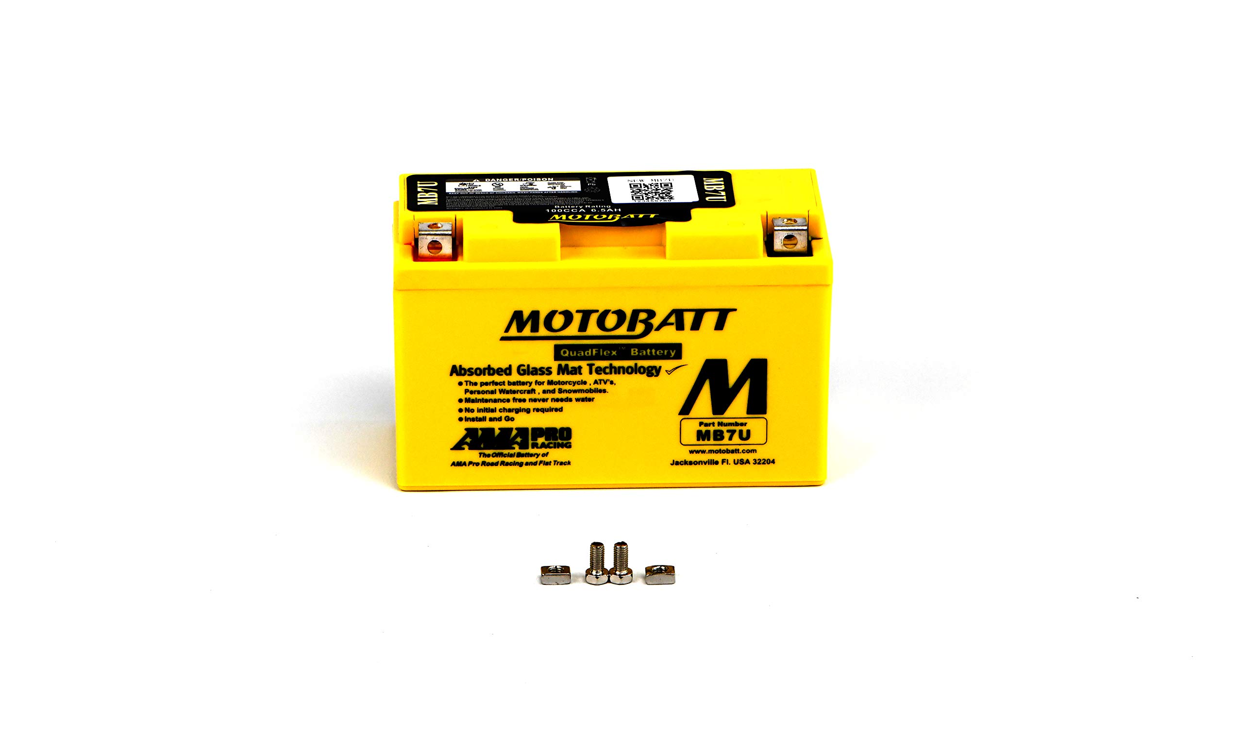 MB7U MOTOBATT Quadflex AGM Bike 12V 6.5Ah Bateria