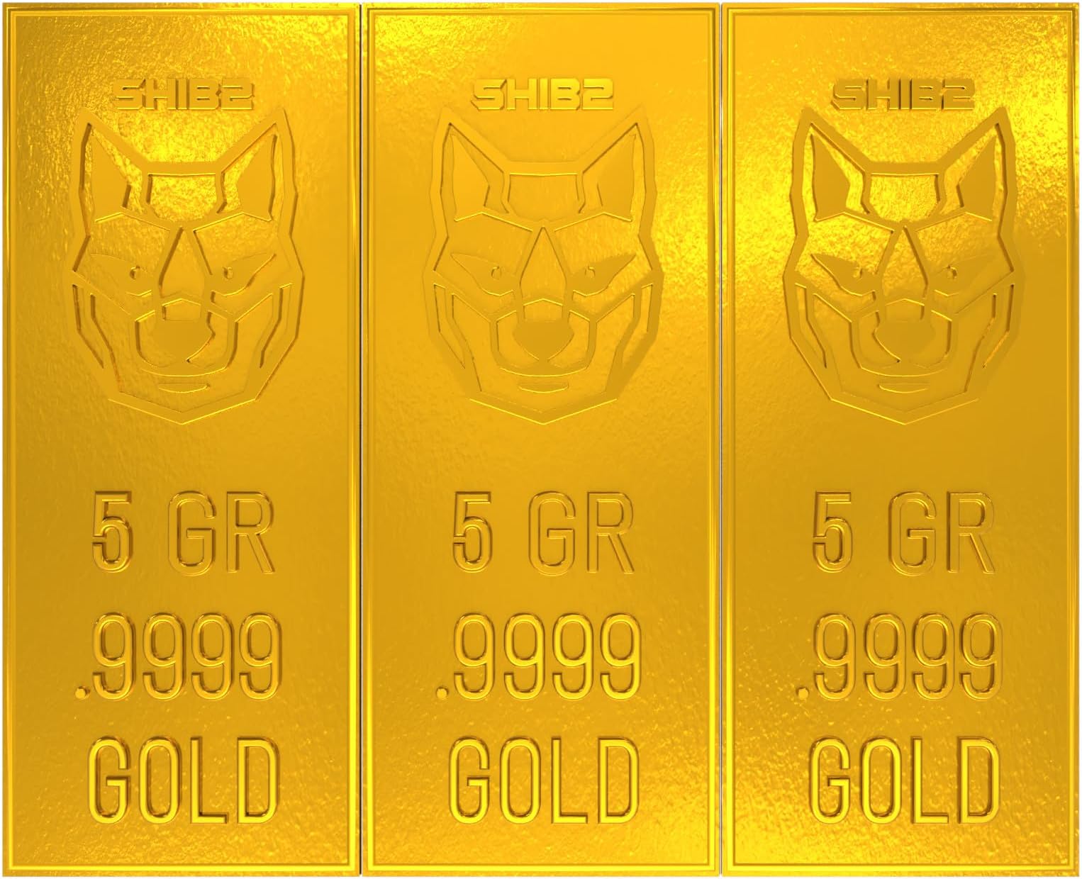 New Pure Gold Bullion Bar Divides to One Grain Bars .9999 Fine Gold Snaps Apart to Individual Grain Ingots Crypto Collectors Edition
