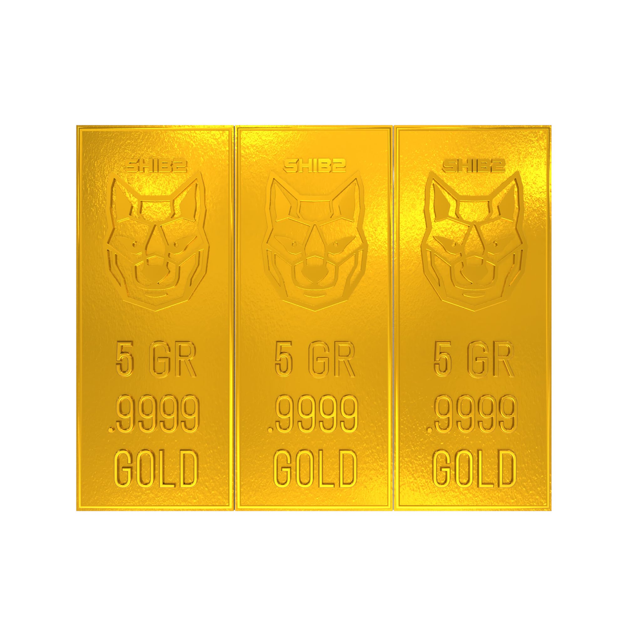 New Pure Gold Bullion Bar Divides to One Grain Bars .9999 Fine Gold Snaps Apart to Individual Grain Ingots Crypto Collectors Edition
