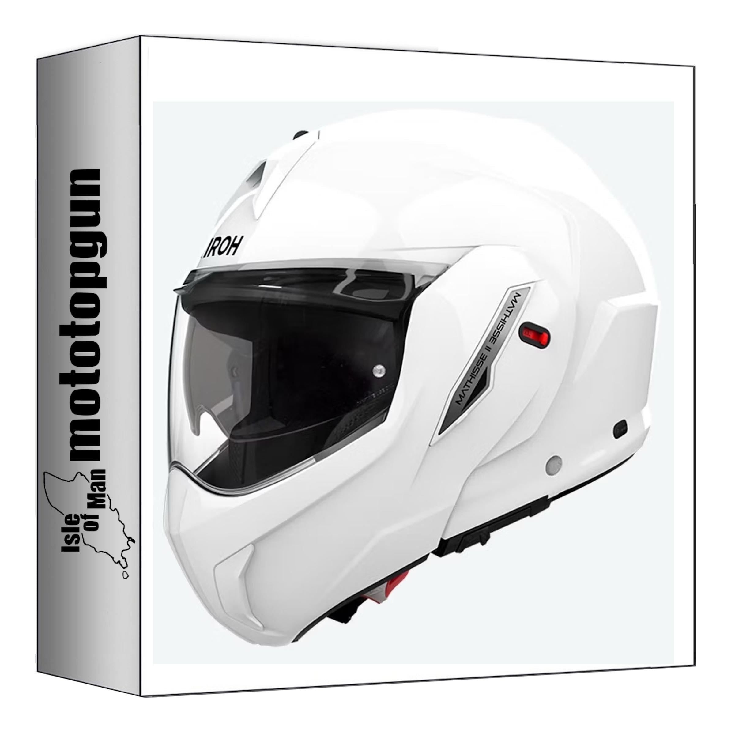 Casque modulable Airoh Mathisse II mth214 Blanc brillant élégant XL