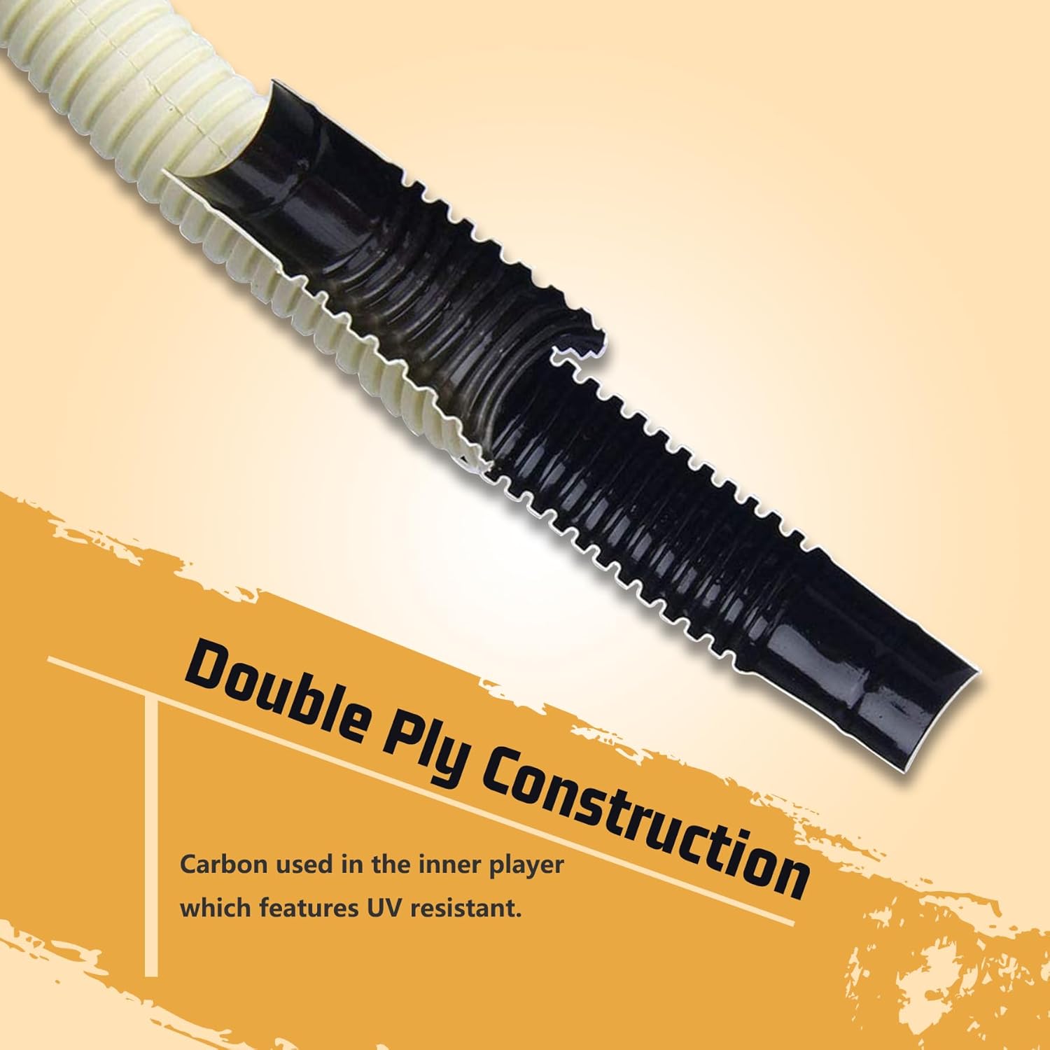 LBG Products 26 Ft Air Conditioner Drain Hose for Ductless Mini Split AC Heat Pump Systems, UV Resistant and Flexible Air Conditioner Water Drain Line