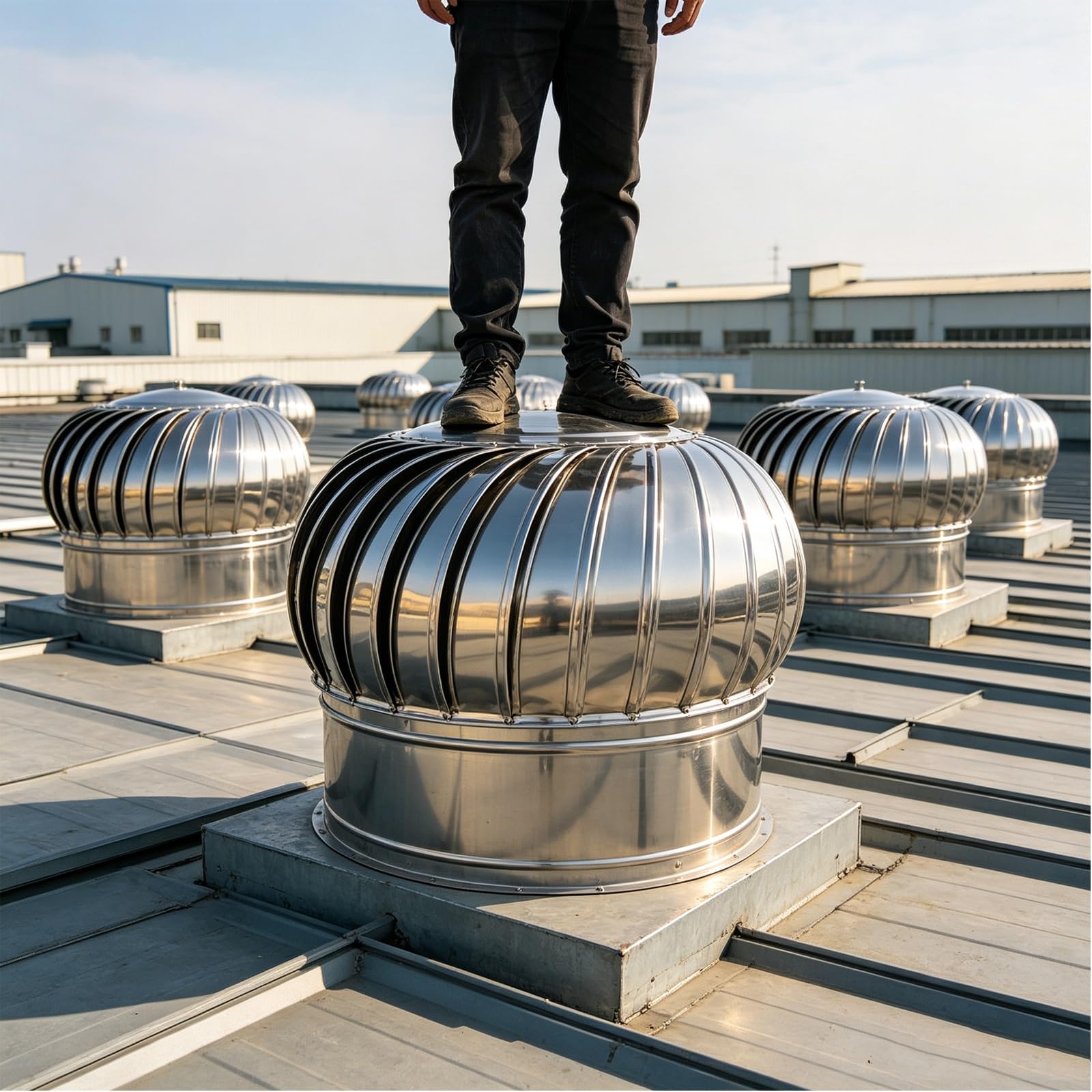 1 Uds 10 Pulgadas,14Pulgadas,18Pulgadas,Salida De Ventilación De Aire Viene | Alimentada Por Viento, Resistente A La Intemperie, Acero Galvanizado, Resistente A La Lluvia.(250mm/10in)
