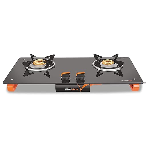 Vidiem Gas Stove G2 120 A Air Plus (Orange And Black) 2 Burner Gas