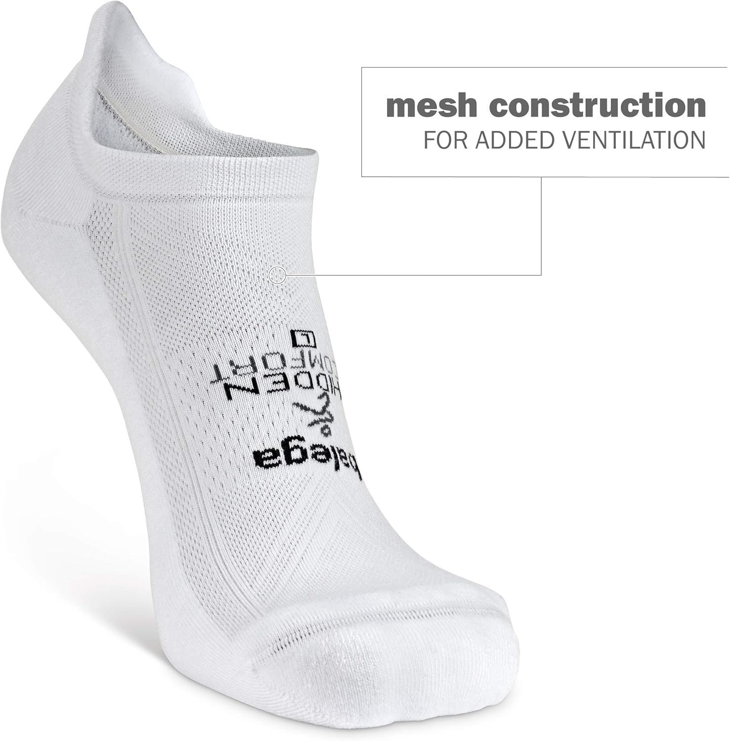 Balega Hidden Comfort Performance No Show Athletic Running Socks for Men and Women (1 Pair), White, Small - Image 5