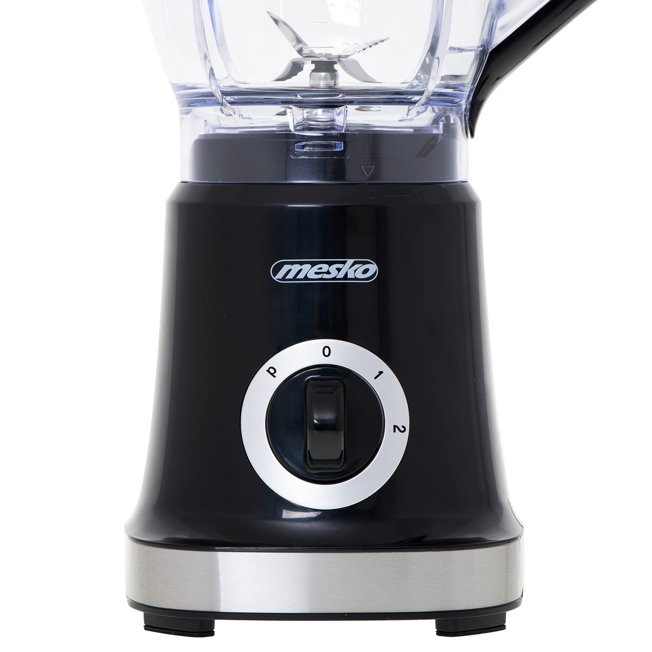 Mesko MS4079B Batidora de Vaso, Jarra1,8 Litros Libre de BPA, Potencia Máxima 1000W, 2 Velocidades + Pulso, 4 Cuchillas Acero Inoxidable, Blender Ideal Smoothies, 20.000 rpm