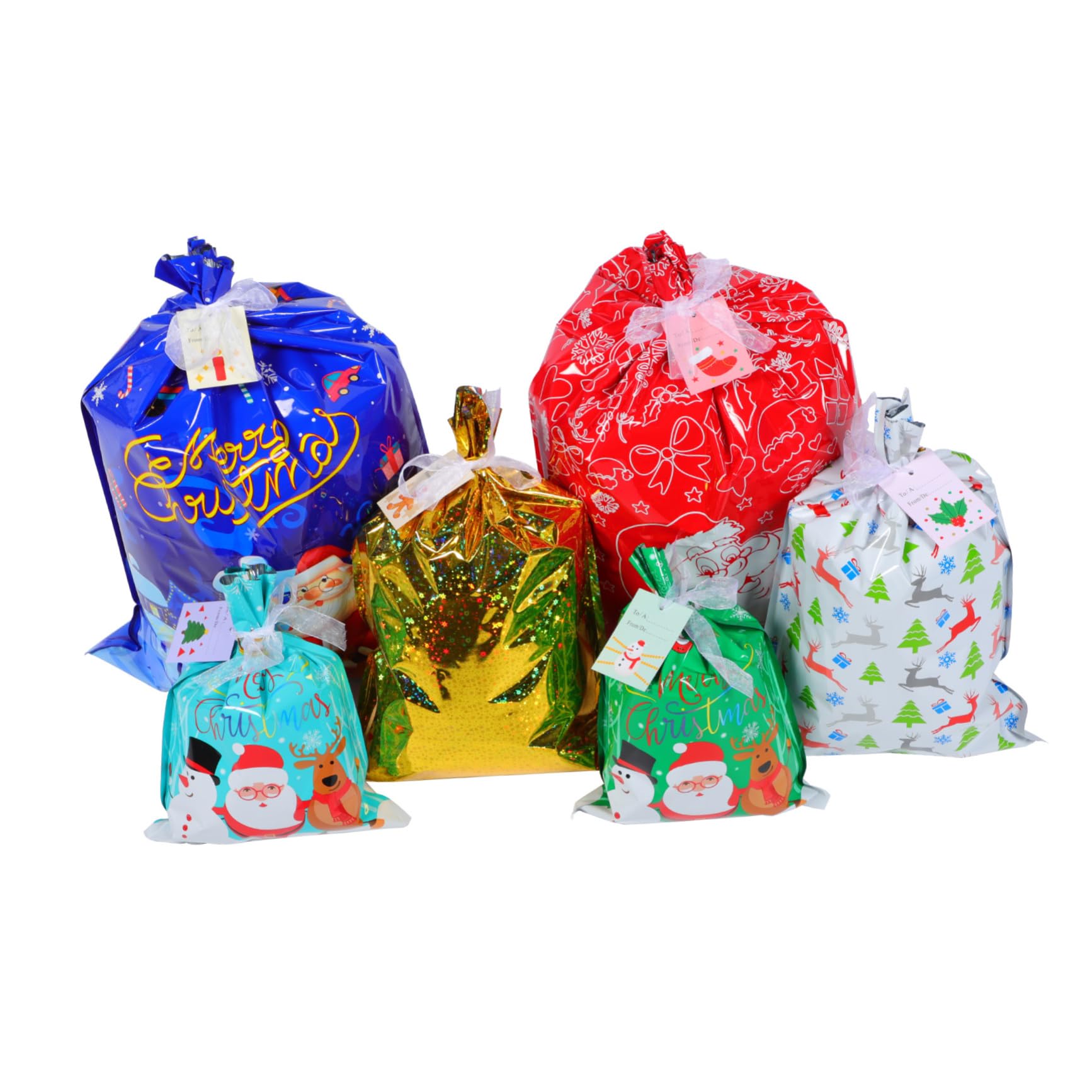 Beaupretty 3 Ensembles de Noël christmas bonbon noel confiserie noel de fête mini bonbons de pochette de noël pochette de s de feuille d'aluminium