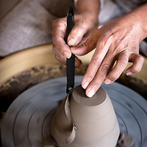 Miniatura 7 de Herramienta de recorte de cerámica, herramientas de escultura de arcilla de doble extremo, herramienta de barro de acero al carbono, herramienta de