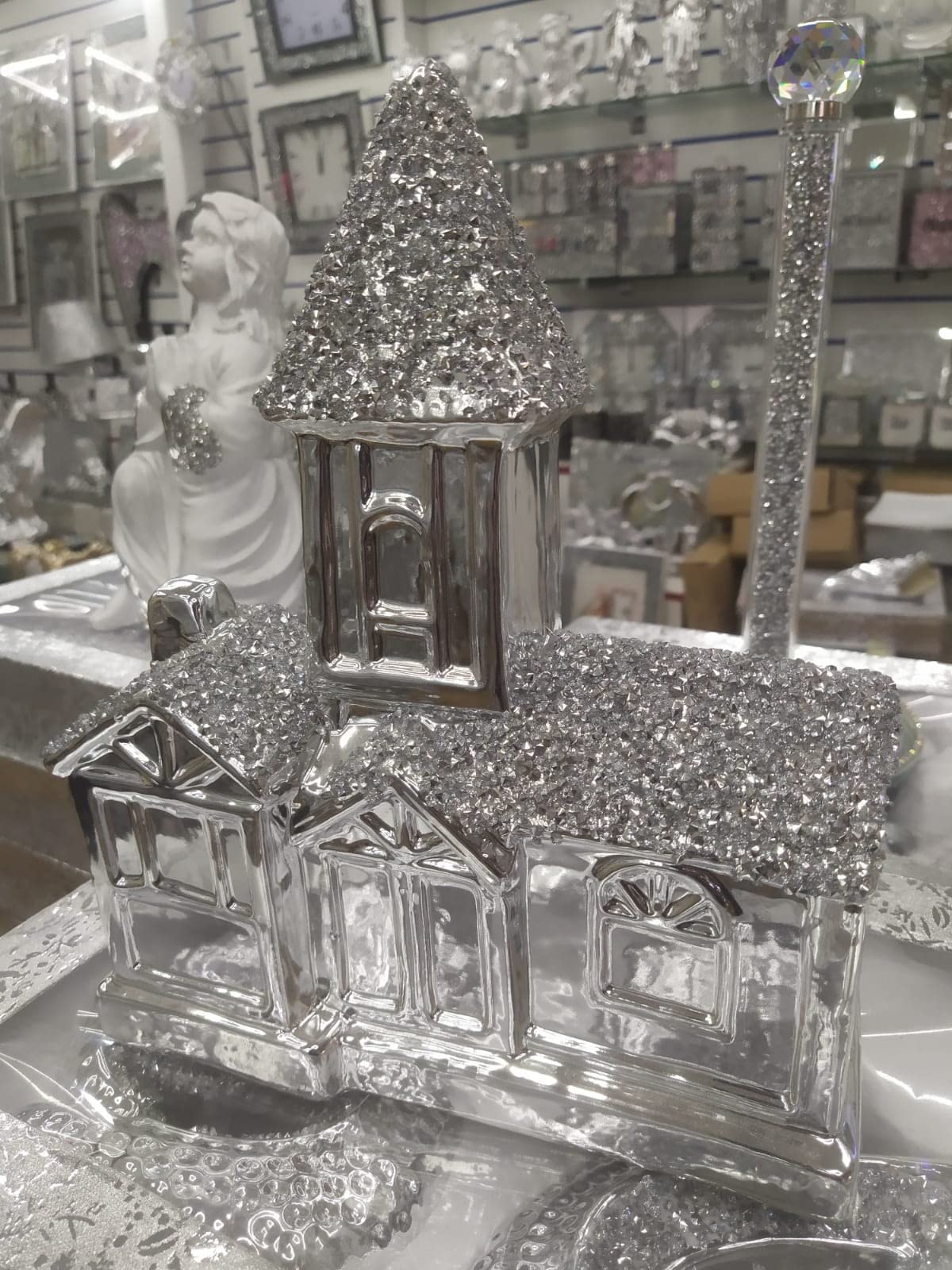 Biznest Crushed Diamond Stunning, House Home Sparkly Ornament Home Decoration